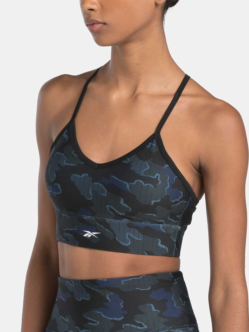REEBOK Спортен сутиен ID TRAIN CAMO BRA
