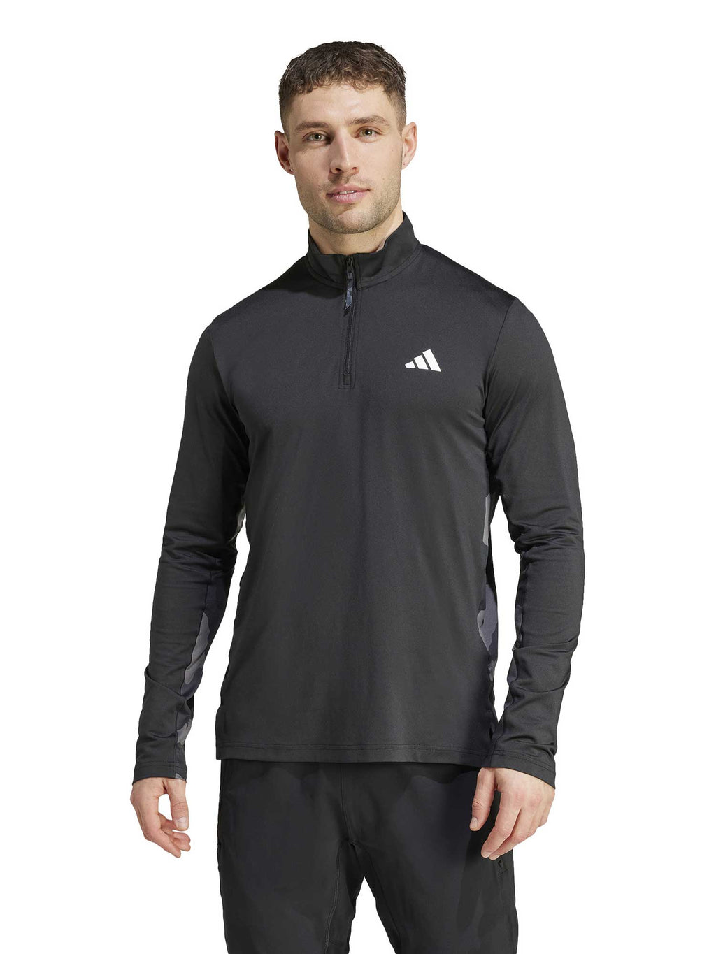 ADIDAS PERFORMANCE Блуза Train Essentials Camo Training 1\/4-Zip