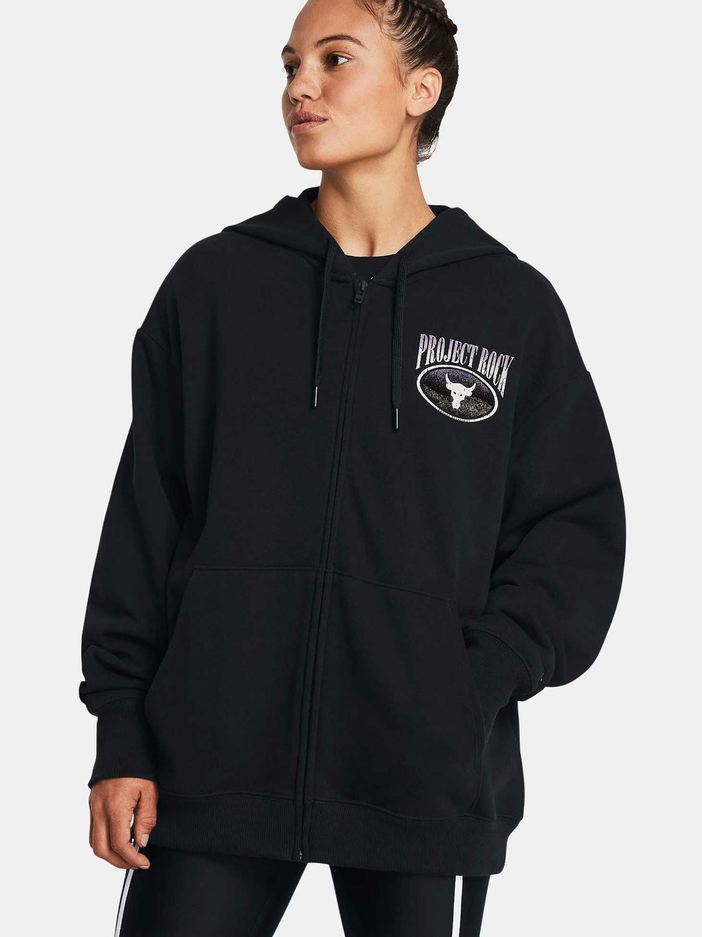 UNDER ARMOUR Суитшърт Pjt Rck HW Terry FZ OS Q1