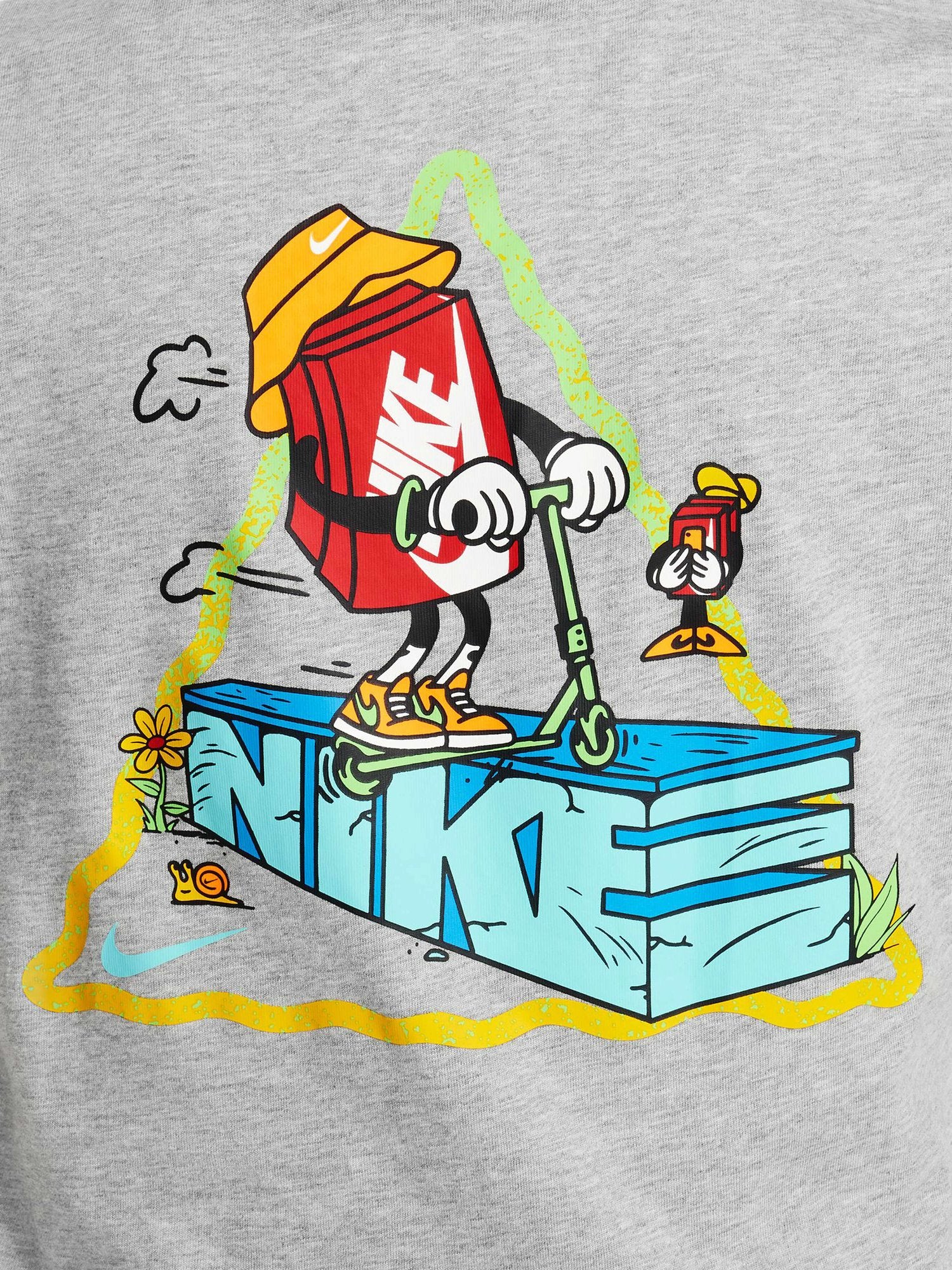 NIKE Тениска K NSW TEE BOXY SCOOTER