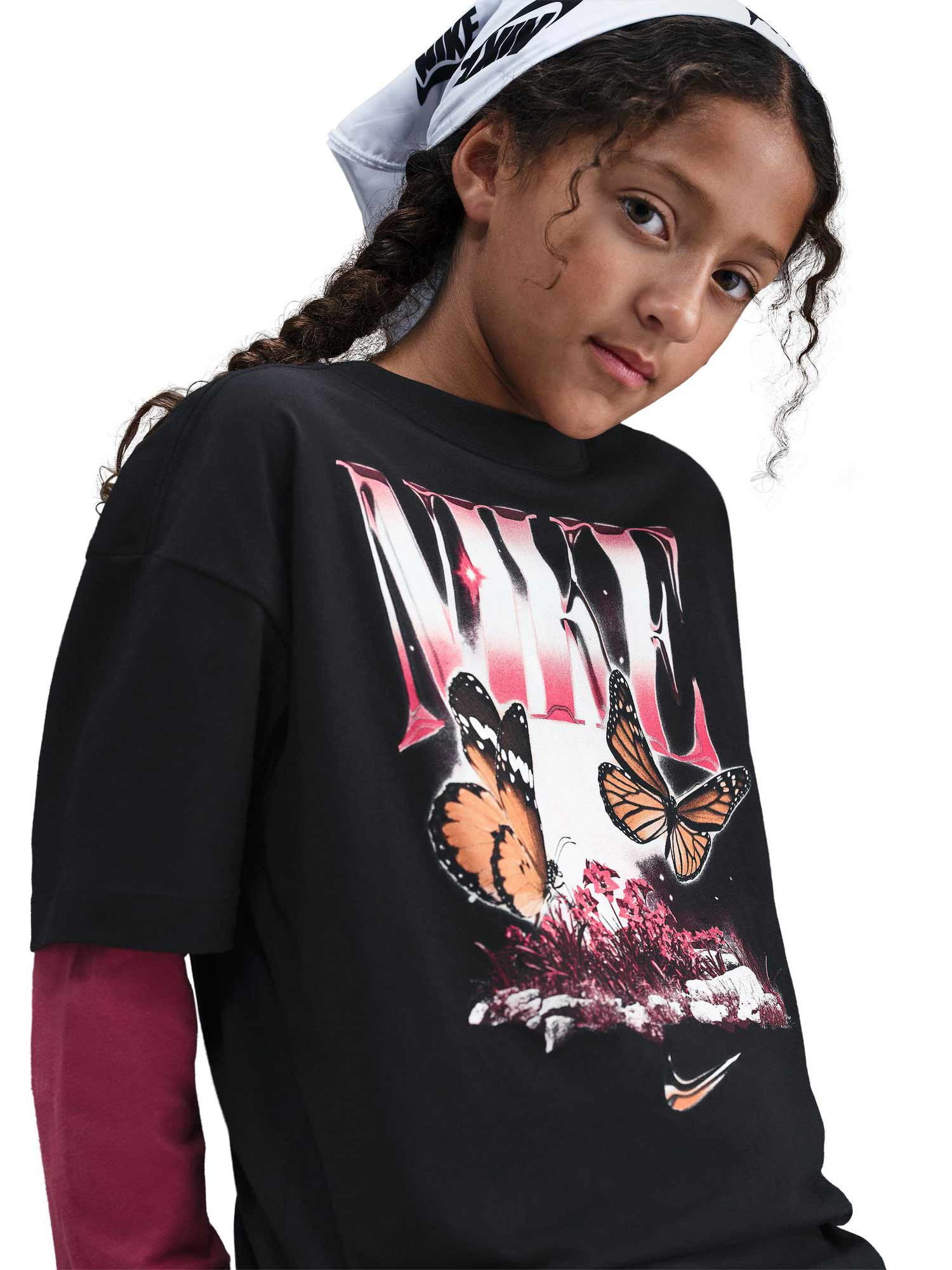 NIKE Тениска G NSW TEE BUTTRFLY OS