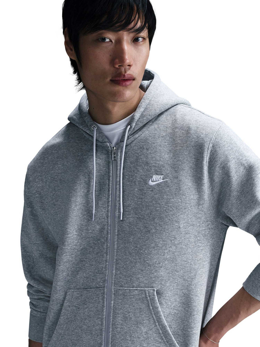 NIKE Суитшърт M NK CLUB BB FZ HOODIE