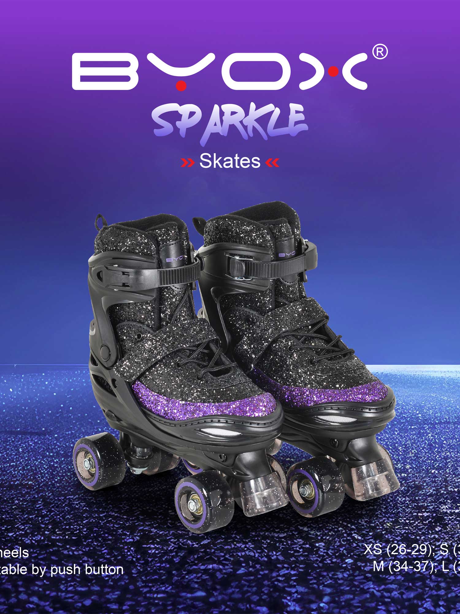BYOX Ролкови кънки Sparkle