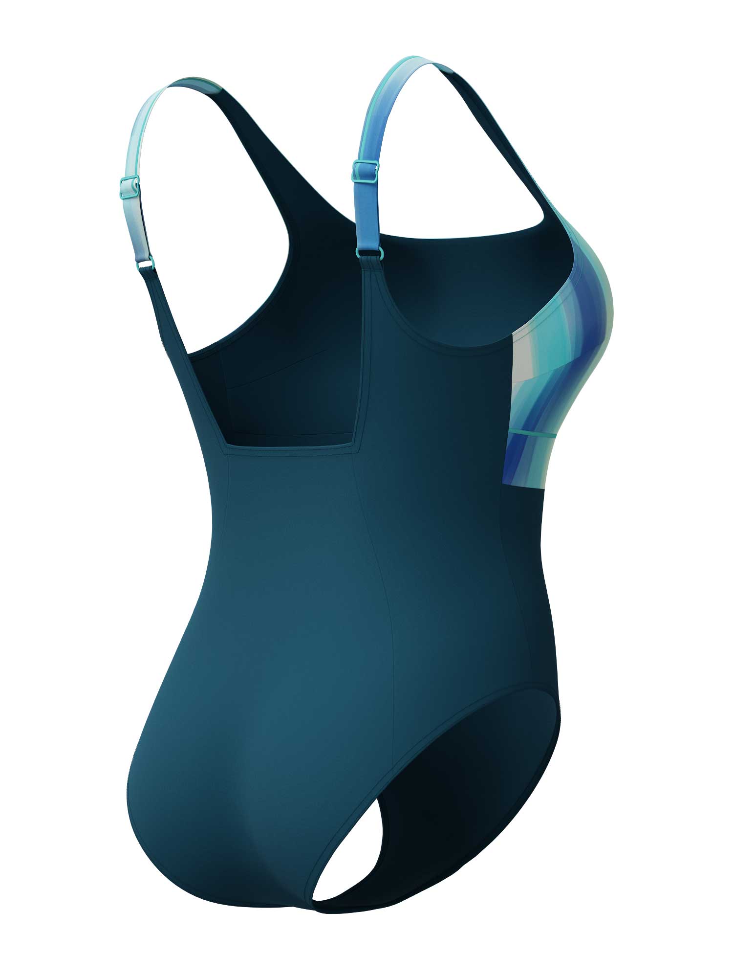 SPEEDO Цял бански WOMENS SHAPING CONTOURECLIPSE PRINTED