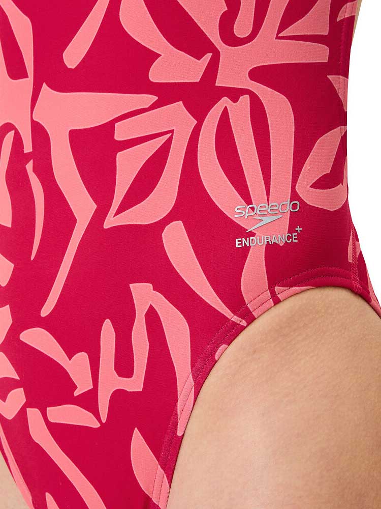 SPEEDO Цял бански FL PRINTED V-BACK