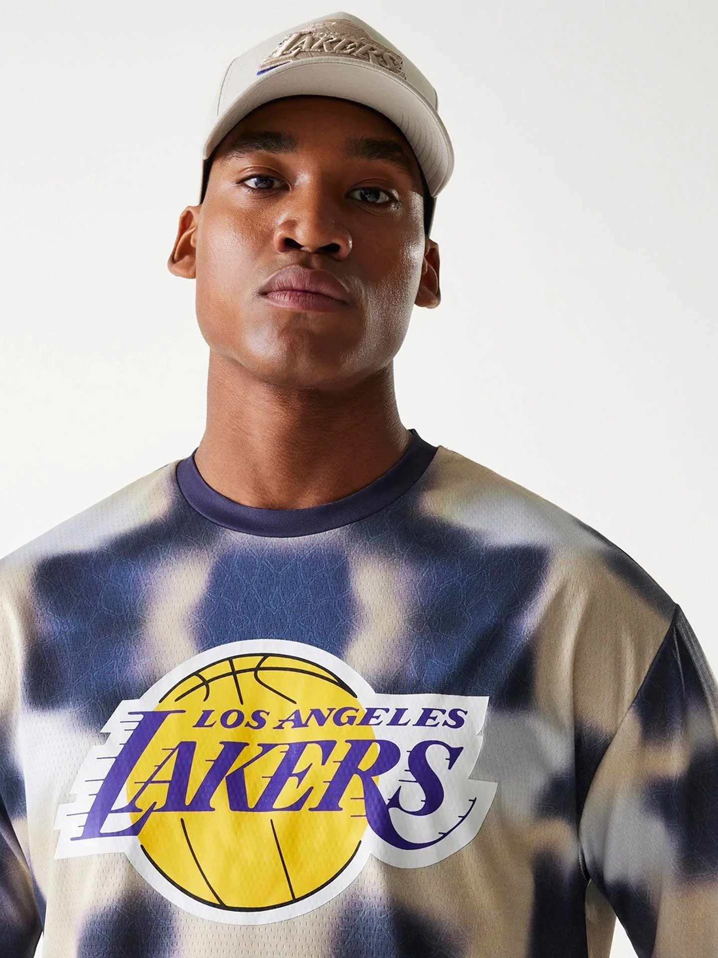 NEW ERA Тениска NBA AOP OS TEE LOSLAK