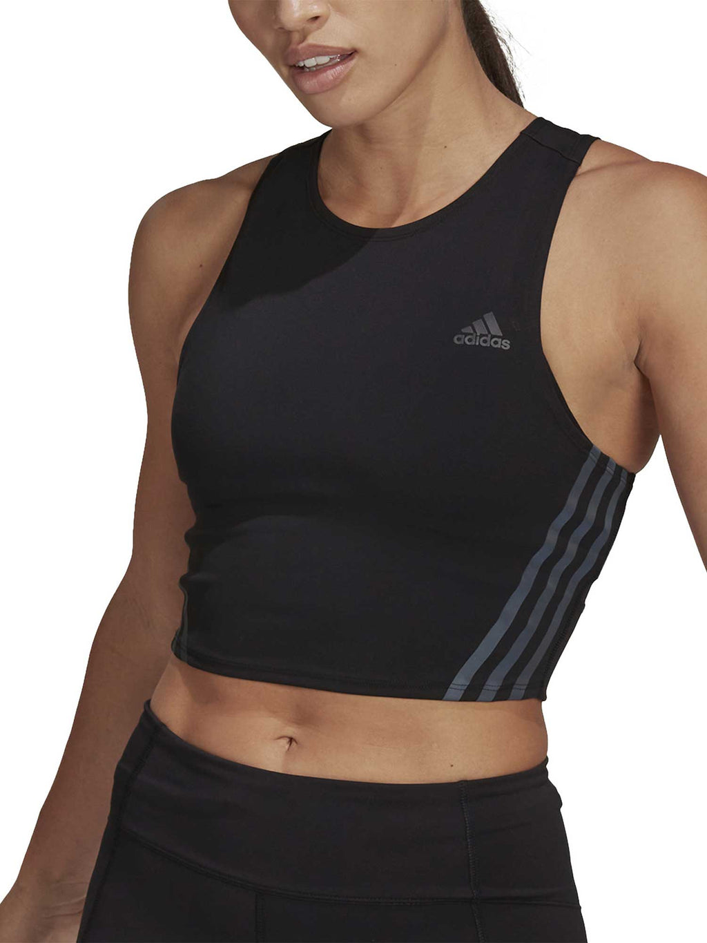 ADIDAS PERFORMANCE Потник Run Icons 3-Stripes Cooler Running Crop Top