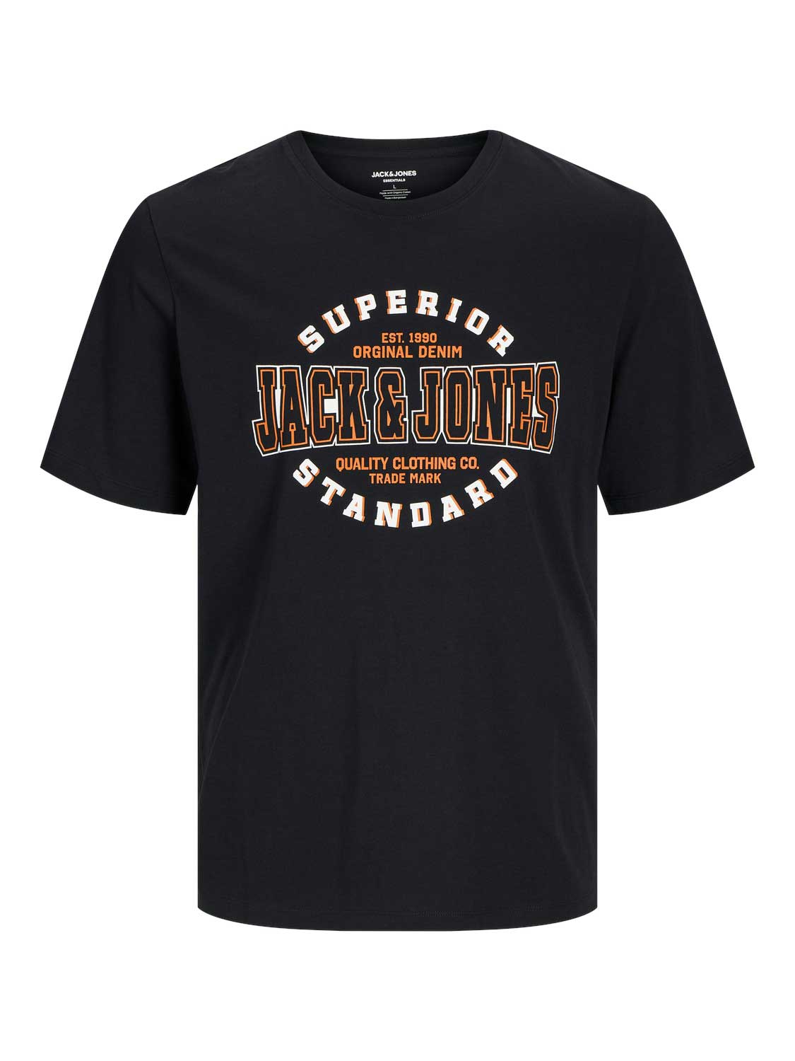 JACK & JONES Тениска JJELOGO TEE SS O-NECK 2 COL AW24 SN