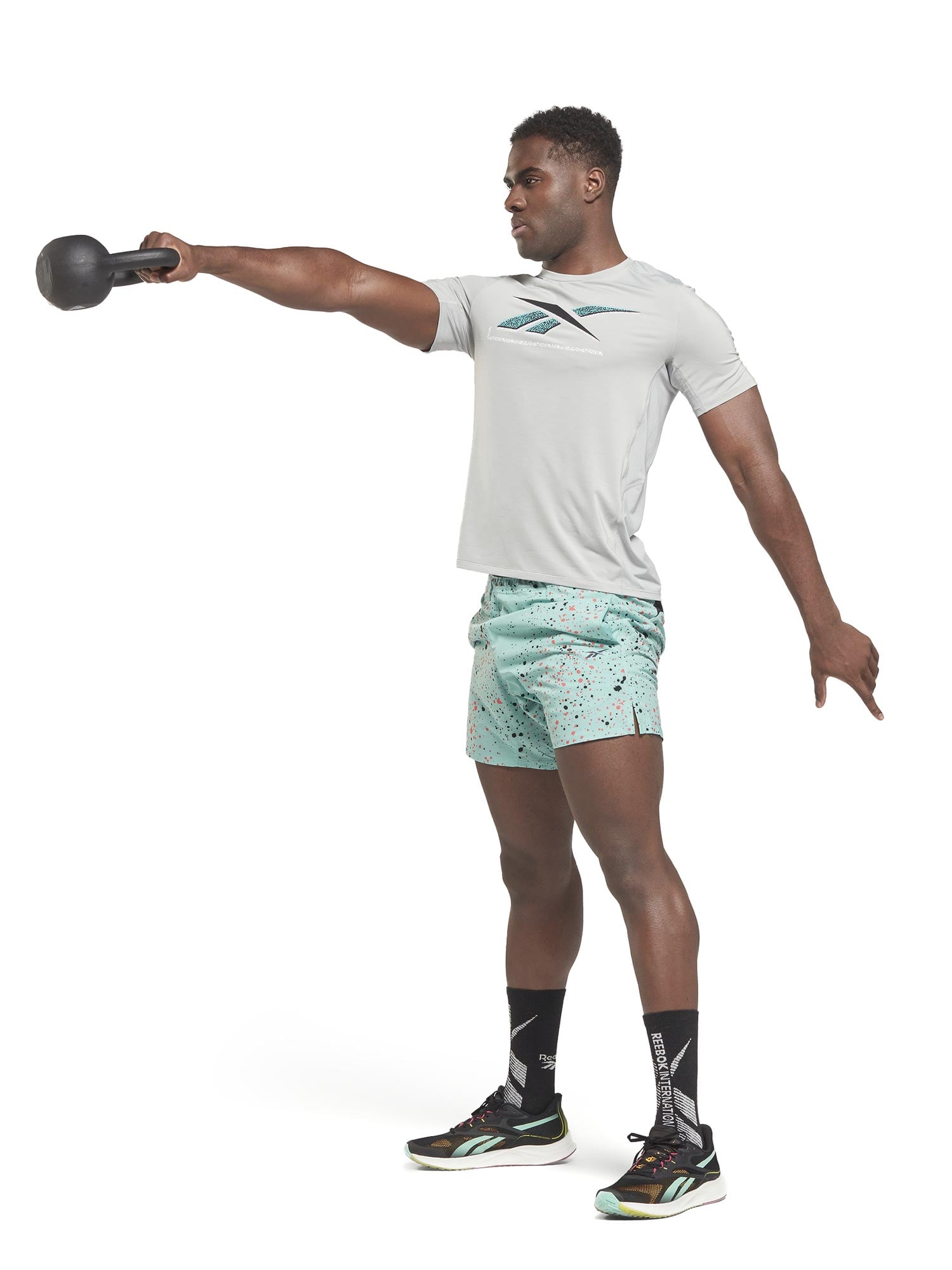 REEBOK Къси панталони Workout Ready Piping