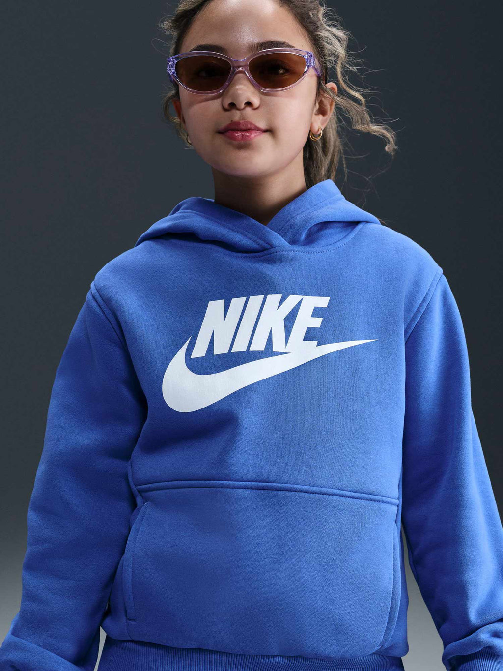 NIKE Суитшърт K NSW CLUB FLC HDY HBR