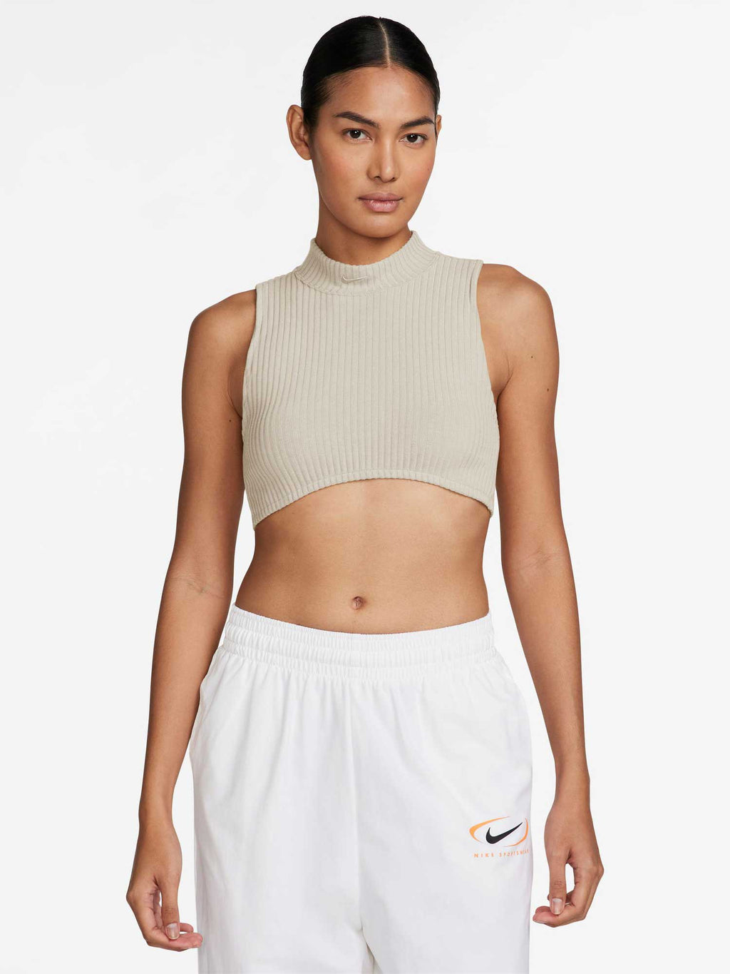 NIKE Потник W NSW NK CHLL KNT RIB CRP TNK