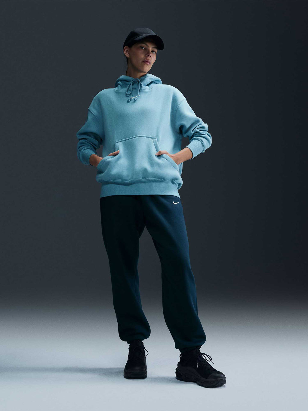 NIKE Спортно долнище W NSW PHNX FLC HR OS PANT 2