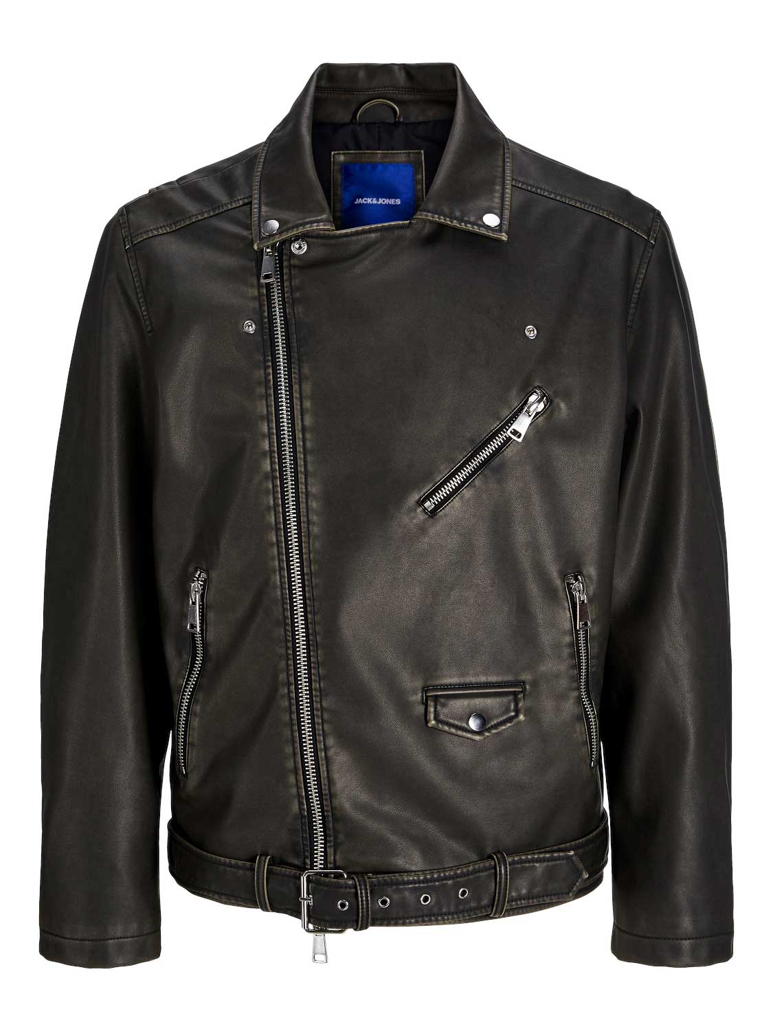 JACK & JONES Кожено яке JOREATON BIKER JACKET