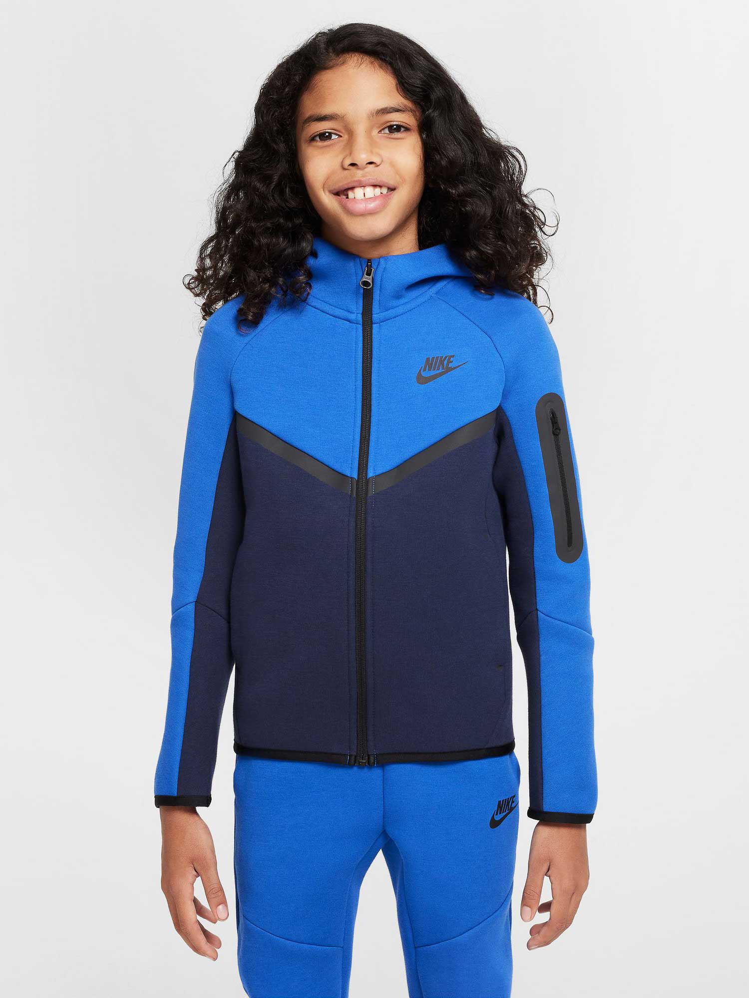 NIKE Суитшърт B NSW TCH FLC FZ - PD