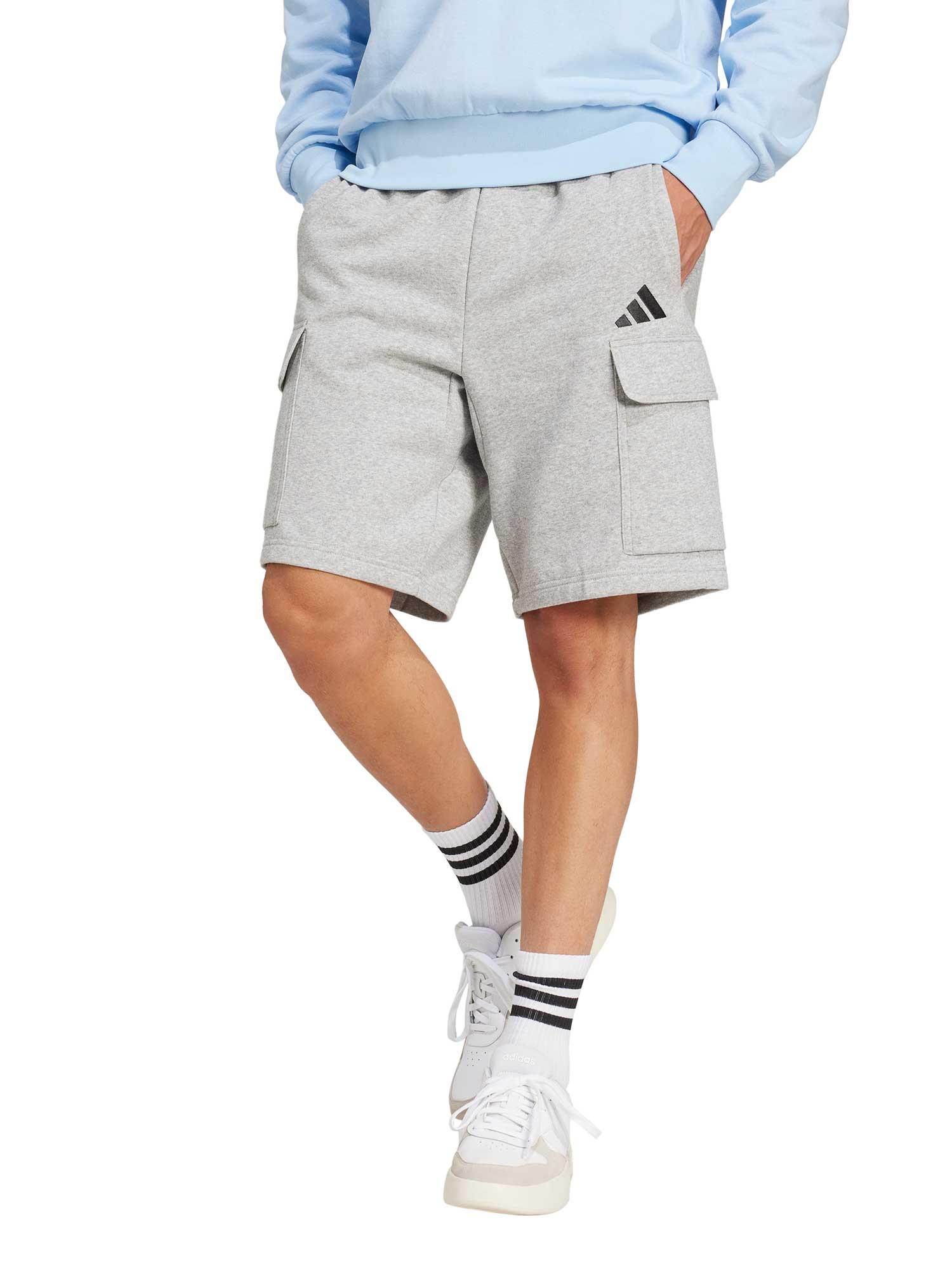 ADIDAS SPORTSWEAR Къси панталони Essentials Feel Cozy Fleece Cargo