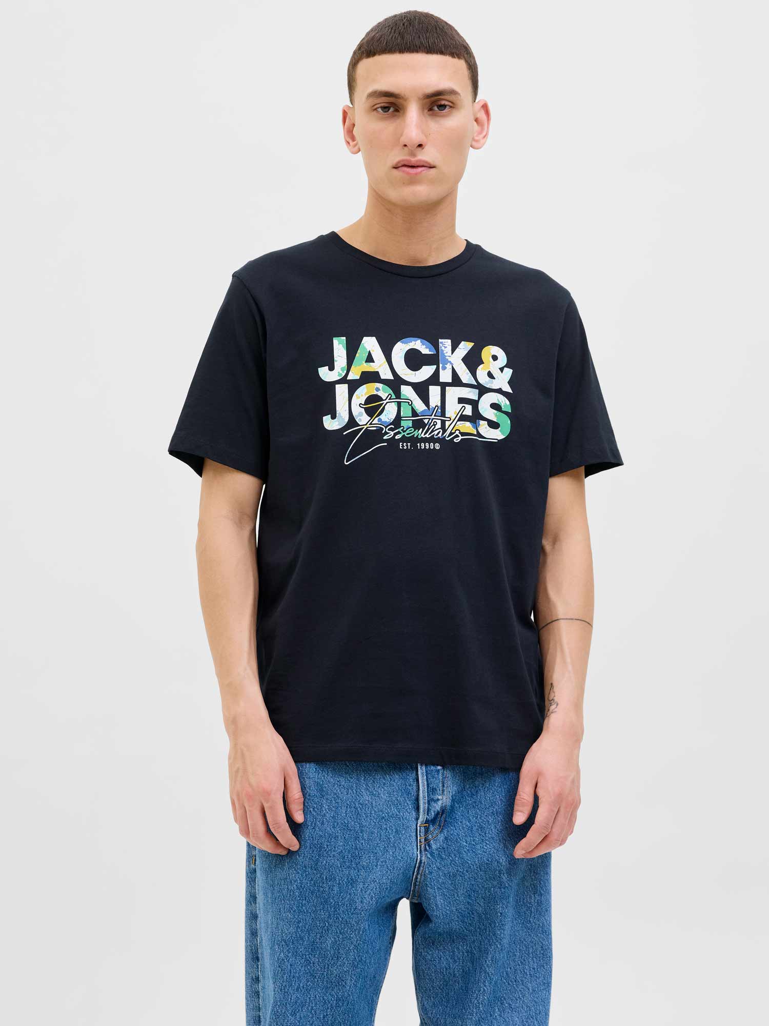 JACK & JONES Тениска JJGEPLAS TEE SS CREW NECK LN