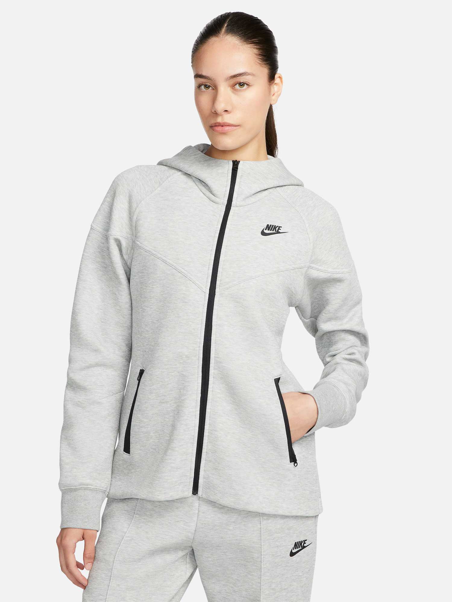 NIKE Суитшърт W NSW TCH FLC WR FZ HDY