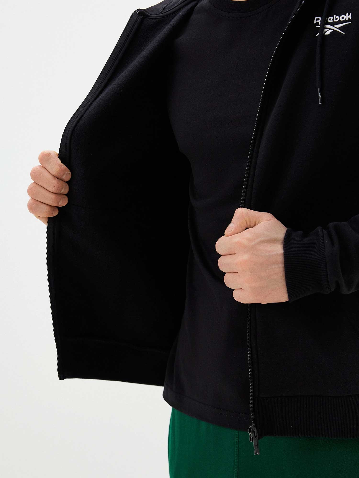 REEBOK Суитшърт RI LEFT CHEST LOGO FZ