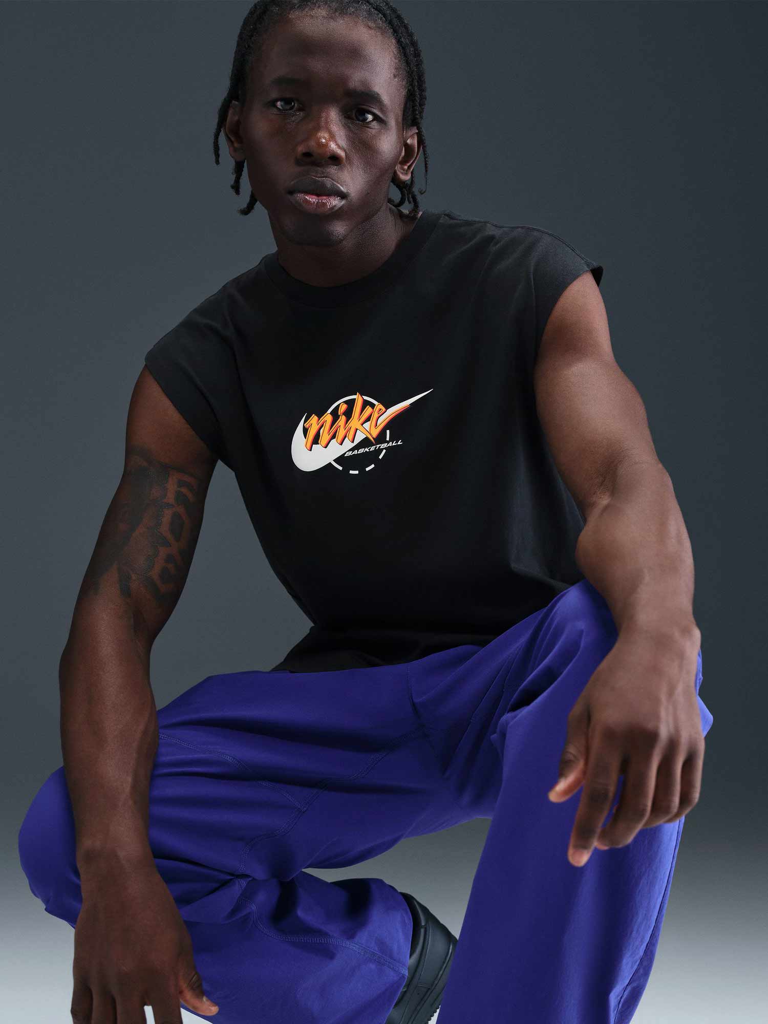 NIKE Потник M NK TEE SL M90 OC MOTO 1 LSE