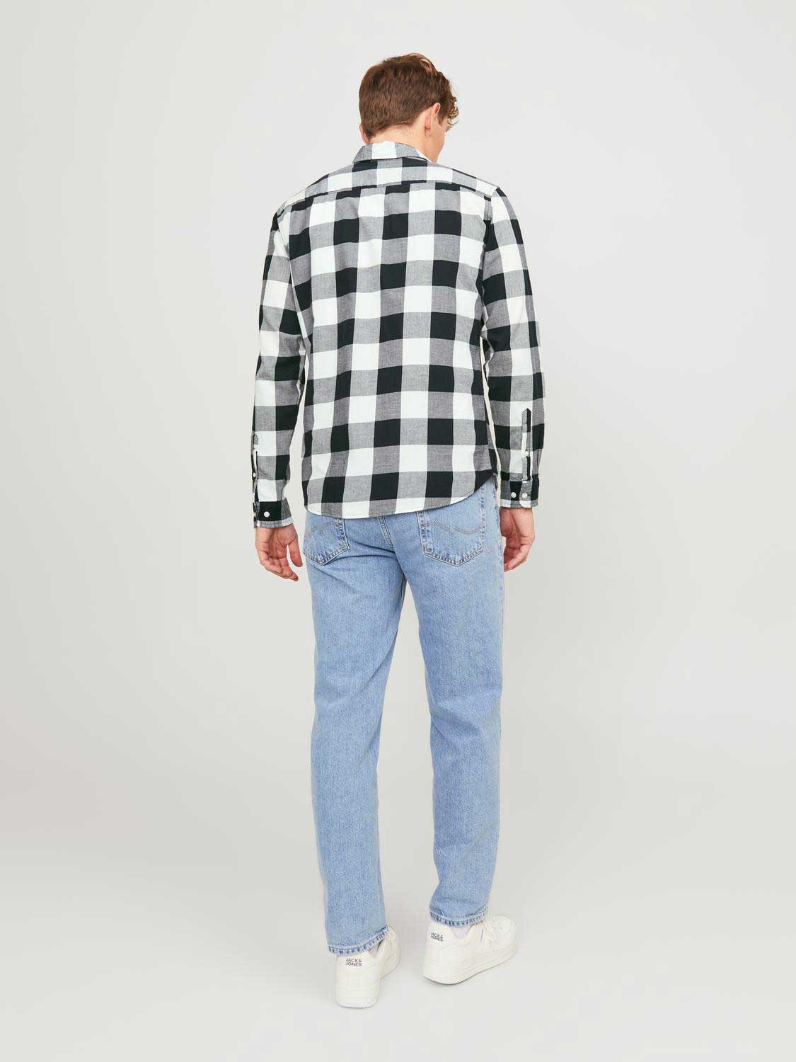 JACK & JONES Риза JJEGINGHAM TWILL SHIRT L/S NOOS