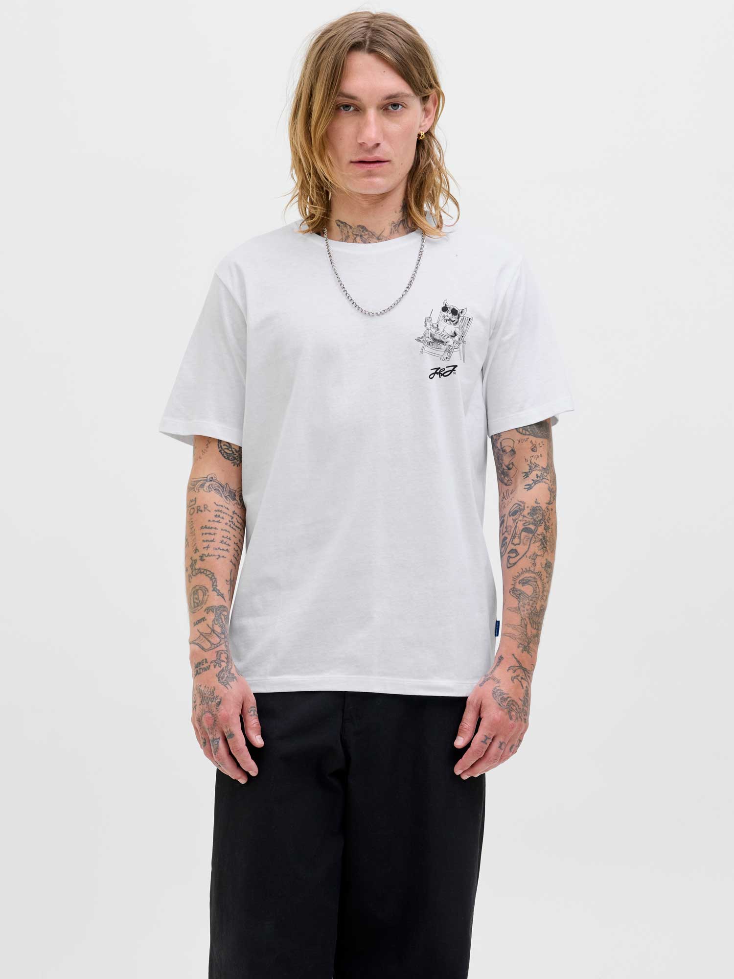 JACK & JONES Тениска JORRELAX TEE SS CREW NECK SMU