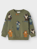 NAME IT Блуза NMMOLANDER NREG LIGHT SWEAT BRU