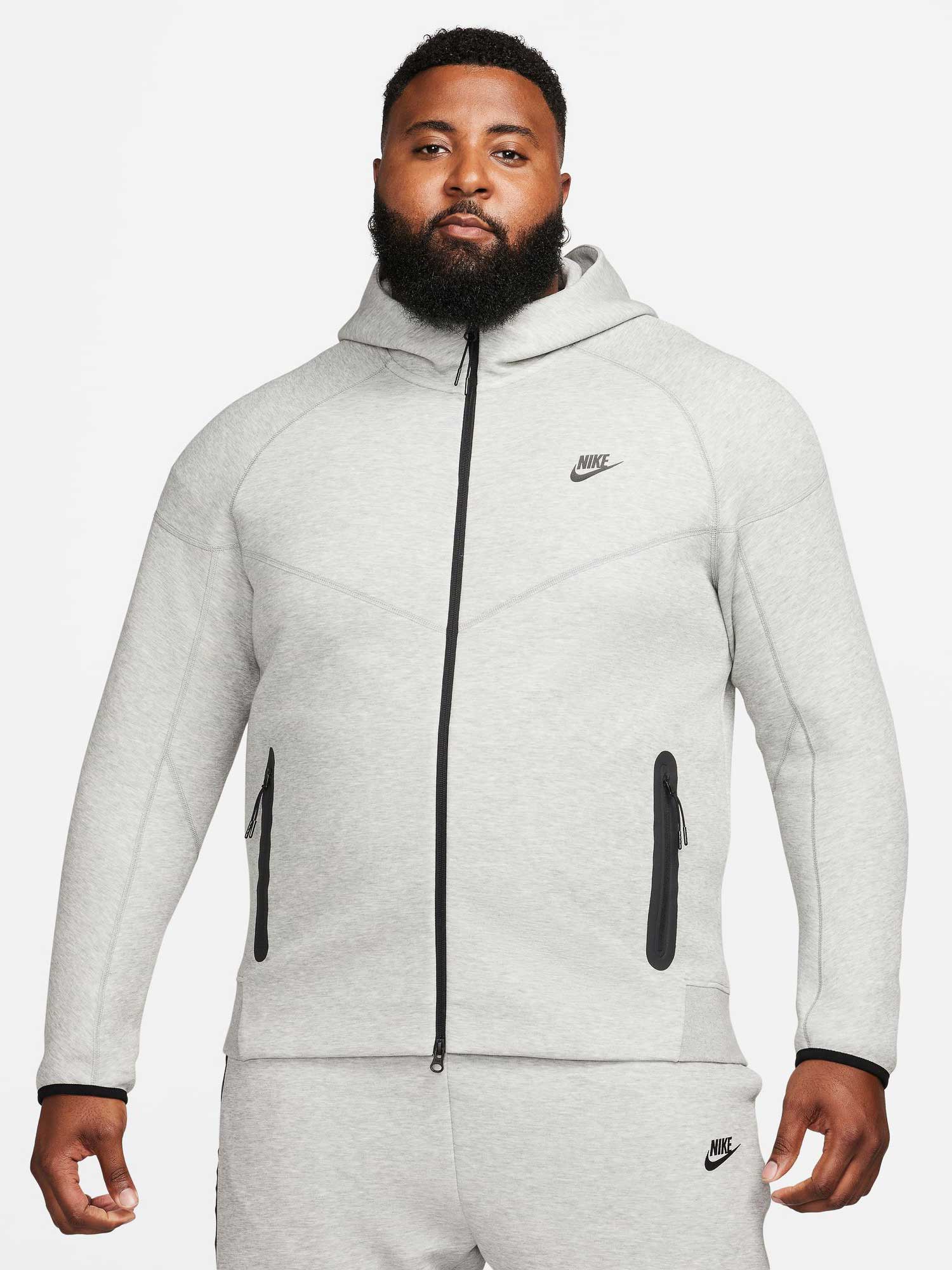NIKE Суитшърт M NK TCH FLC FZ WR HOODIE