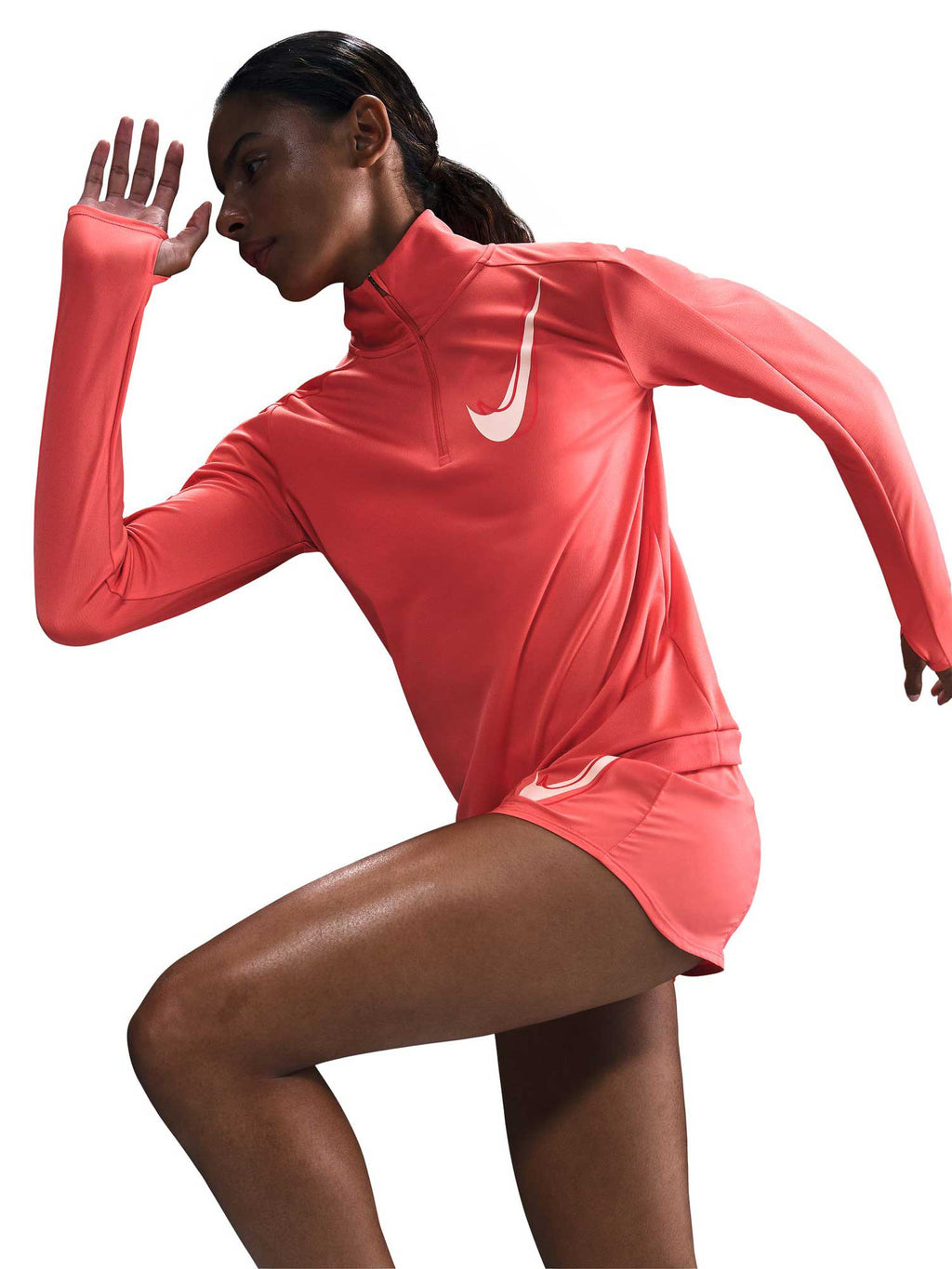 NIKE Блуза W NK SWSH HBR HZ MID