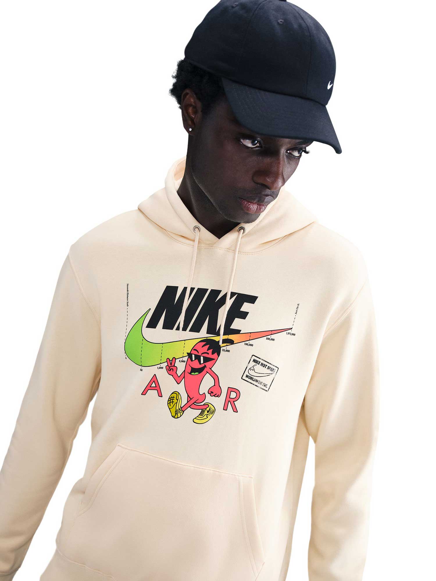 NIKE Суитшърт U NSW HDY CLUB OC MED GFX SEGB