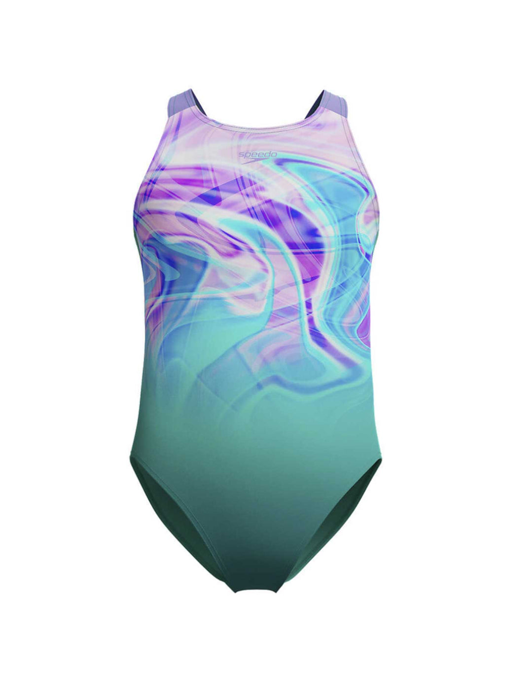 SPEEDO Цял бански GIRLS PRINTED PULSEBACK