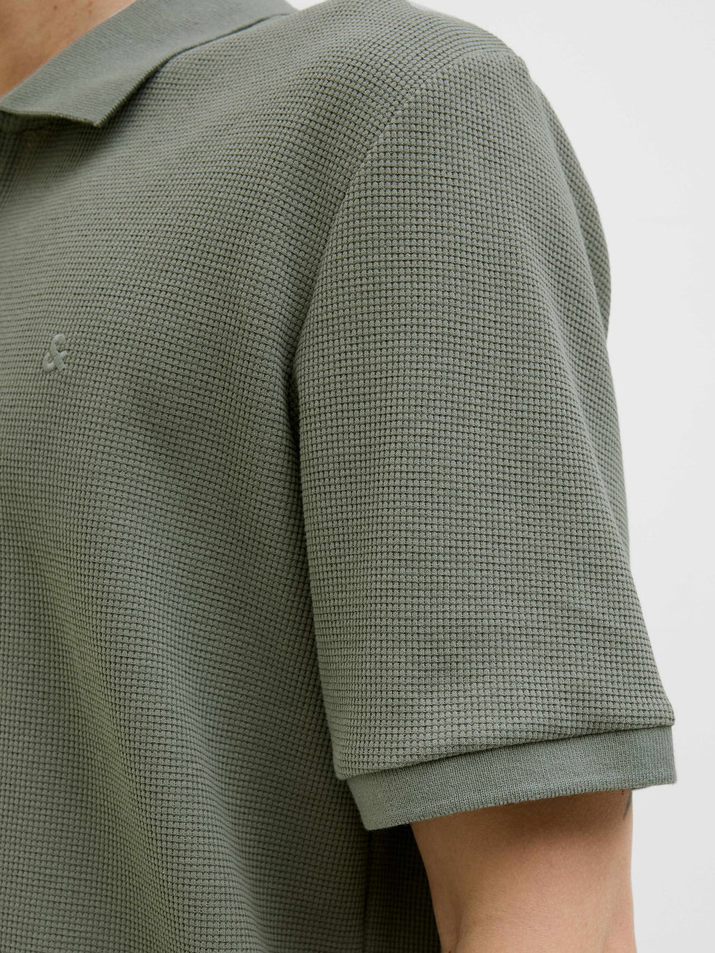 JACK & JONES Тениска JJEAUSTIN ZIP POLO SS NOOS