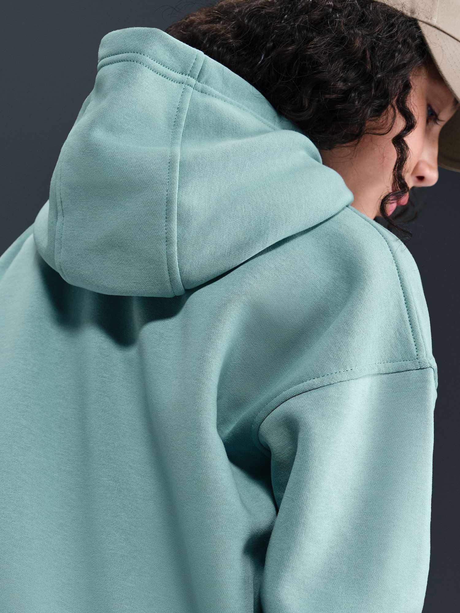 NIKE Суитшърт G NSW CLUB FLC OVRSZD FZ LBR