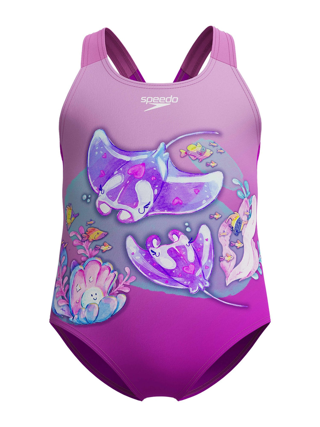 SPEEDO Цял бански GIRLS DIGITAL PRINTED