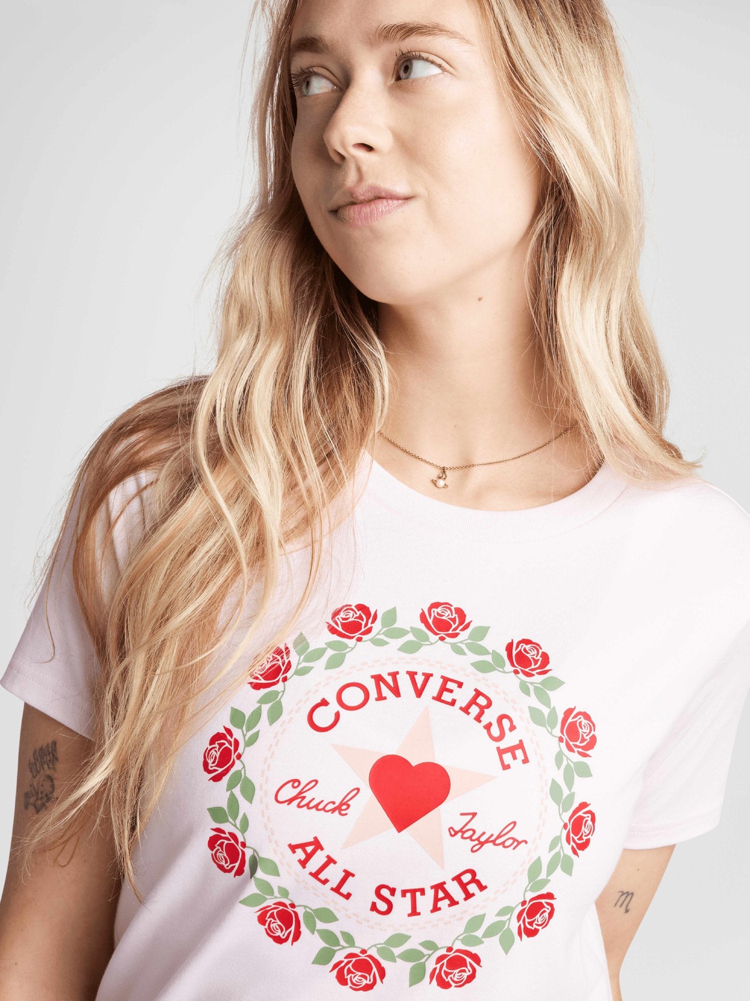 CONVERSE Тениска TLM VDAY SLIM TEE