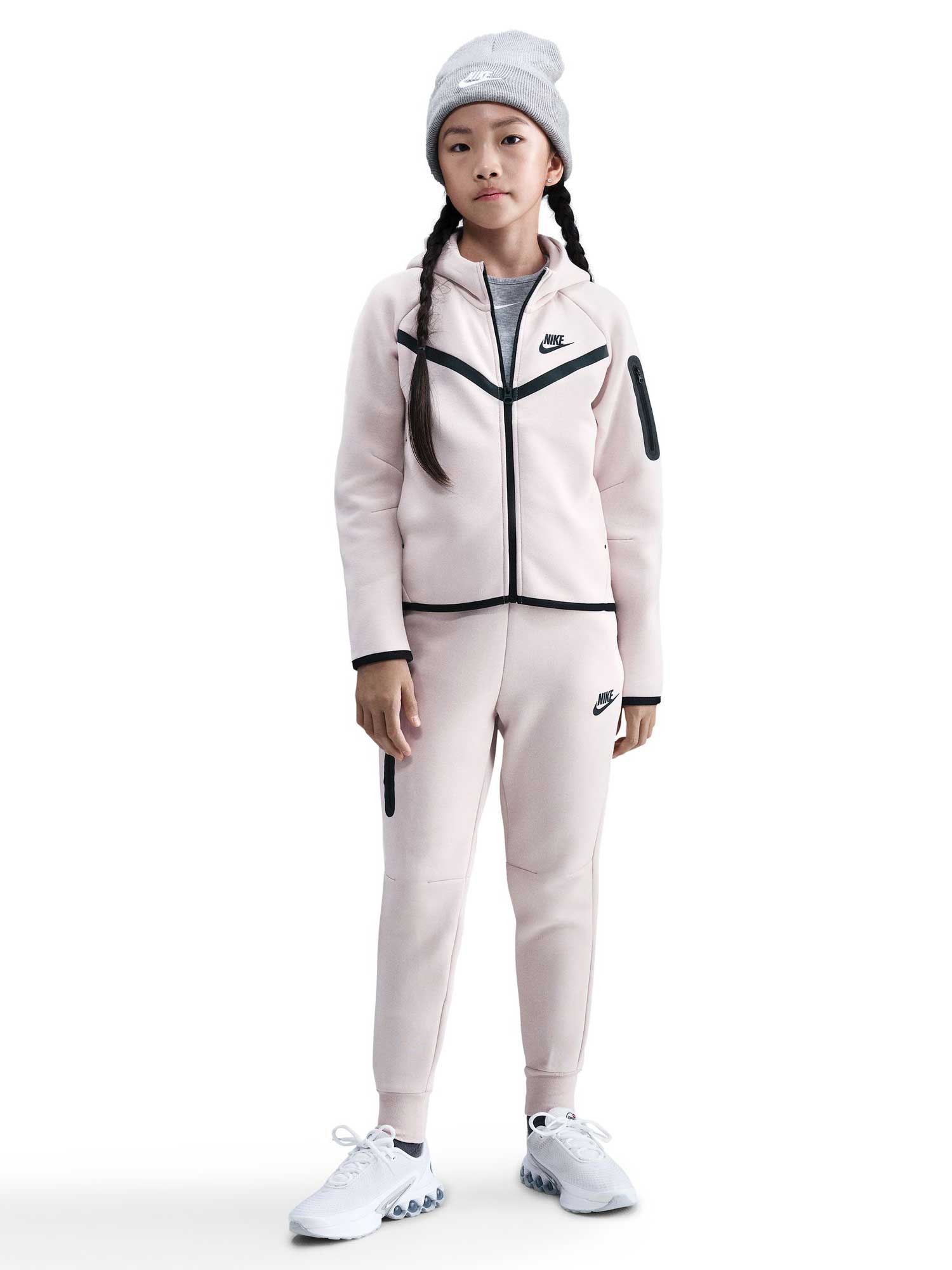 NIKE Суитшърт G NSW TCH FLC HD FZ LS - PD