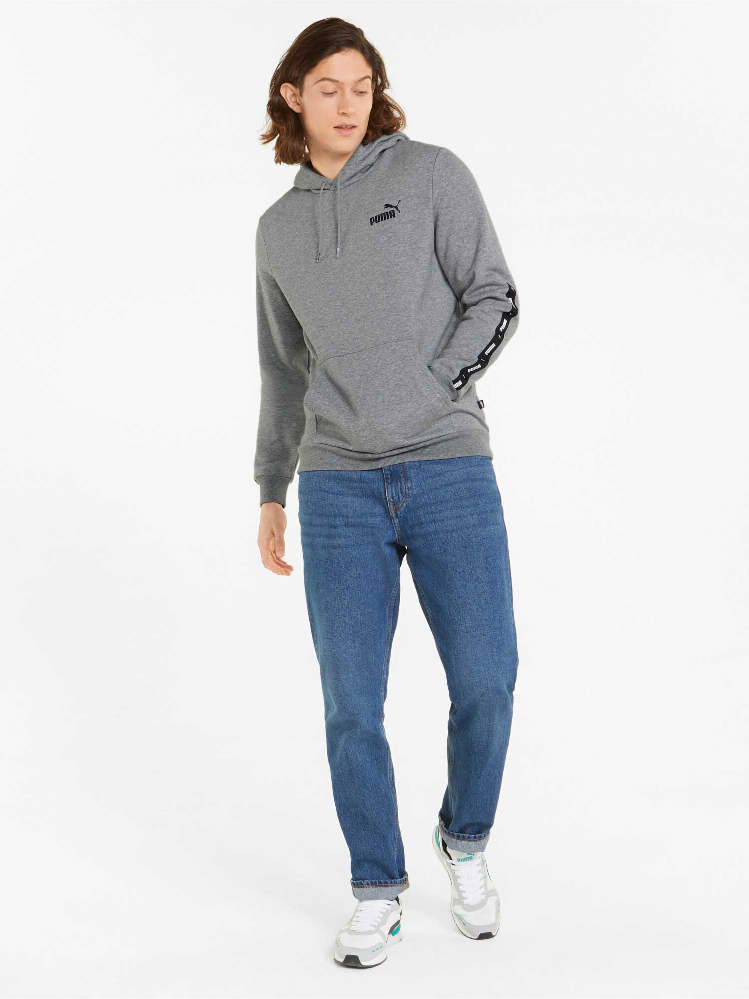 PUMA Суитшърт ESS+ Tape Hoodie FL