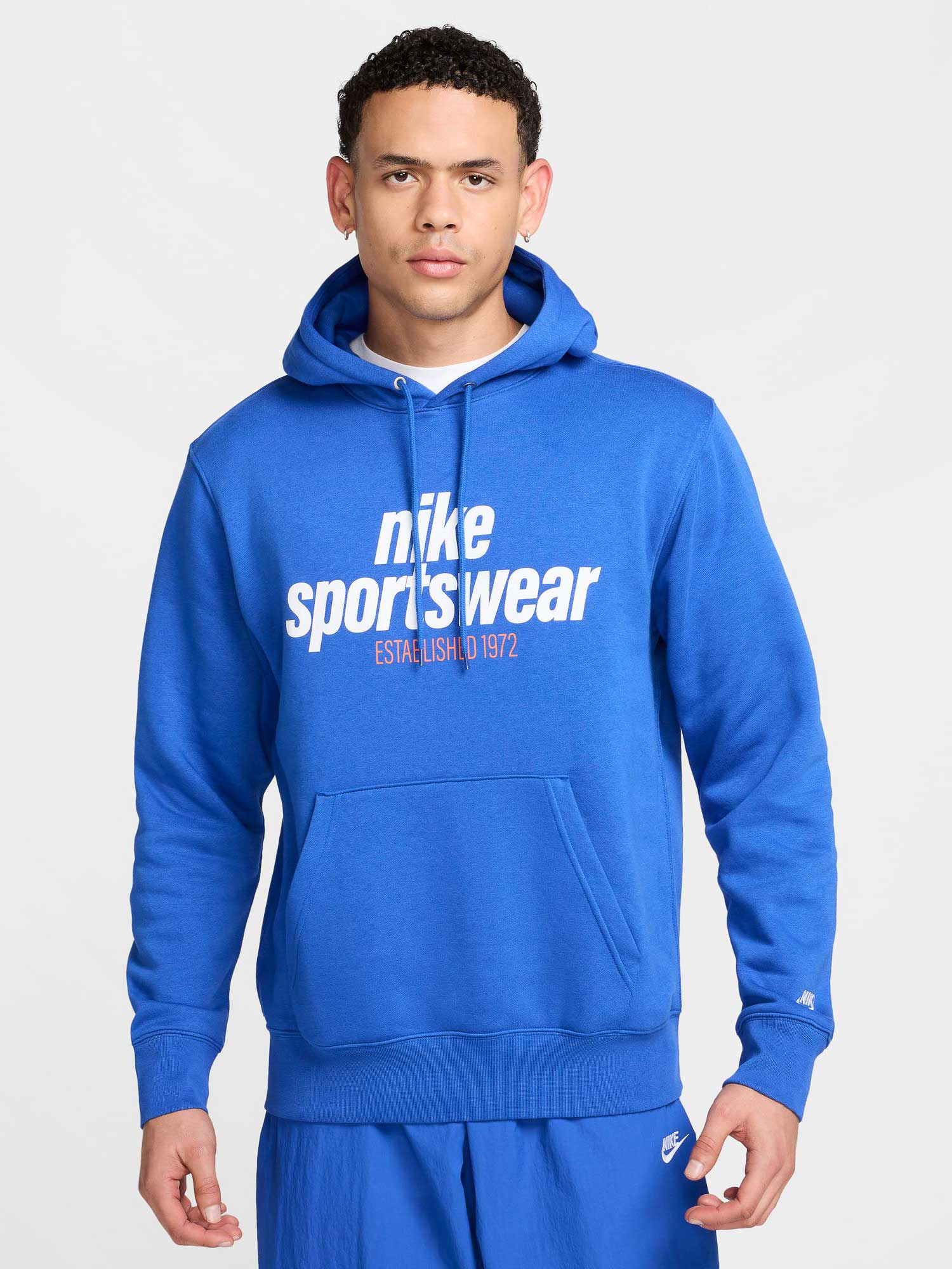 NIKE Суитшърт M NK CLUB BB PO HDY NSW GFX