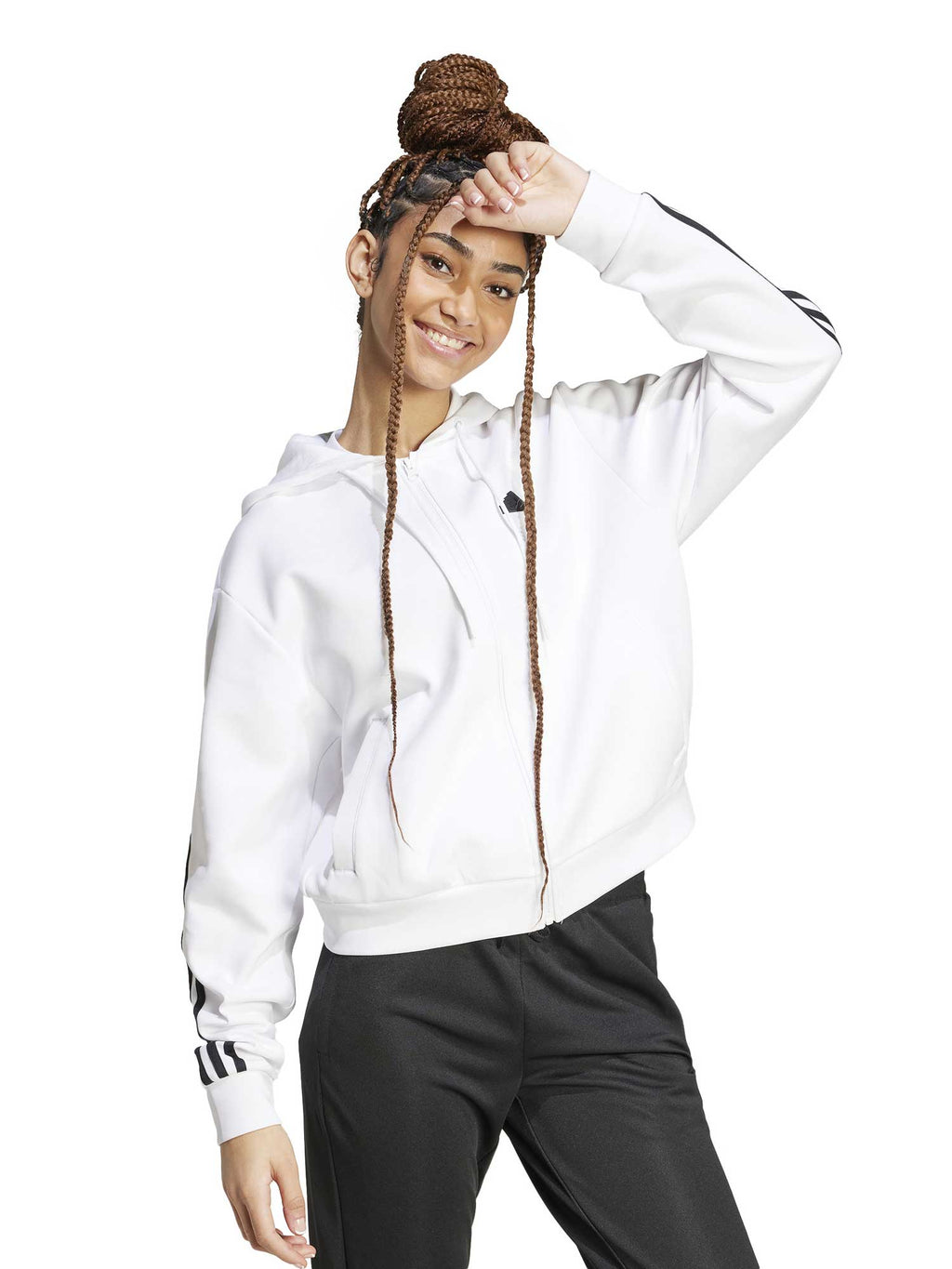 ADIDAS SPORTSWEAR Суитшърт Future Icons 3-Stripes Full Zip Hoodie