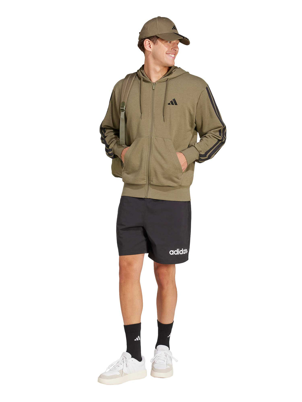 ADIDAS SPORTSWEAR Суитшърт Essentials 3-Stripes French Terry