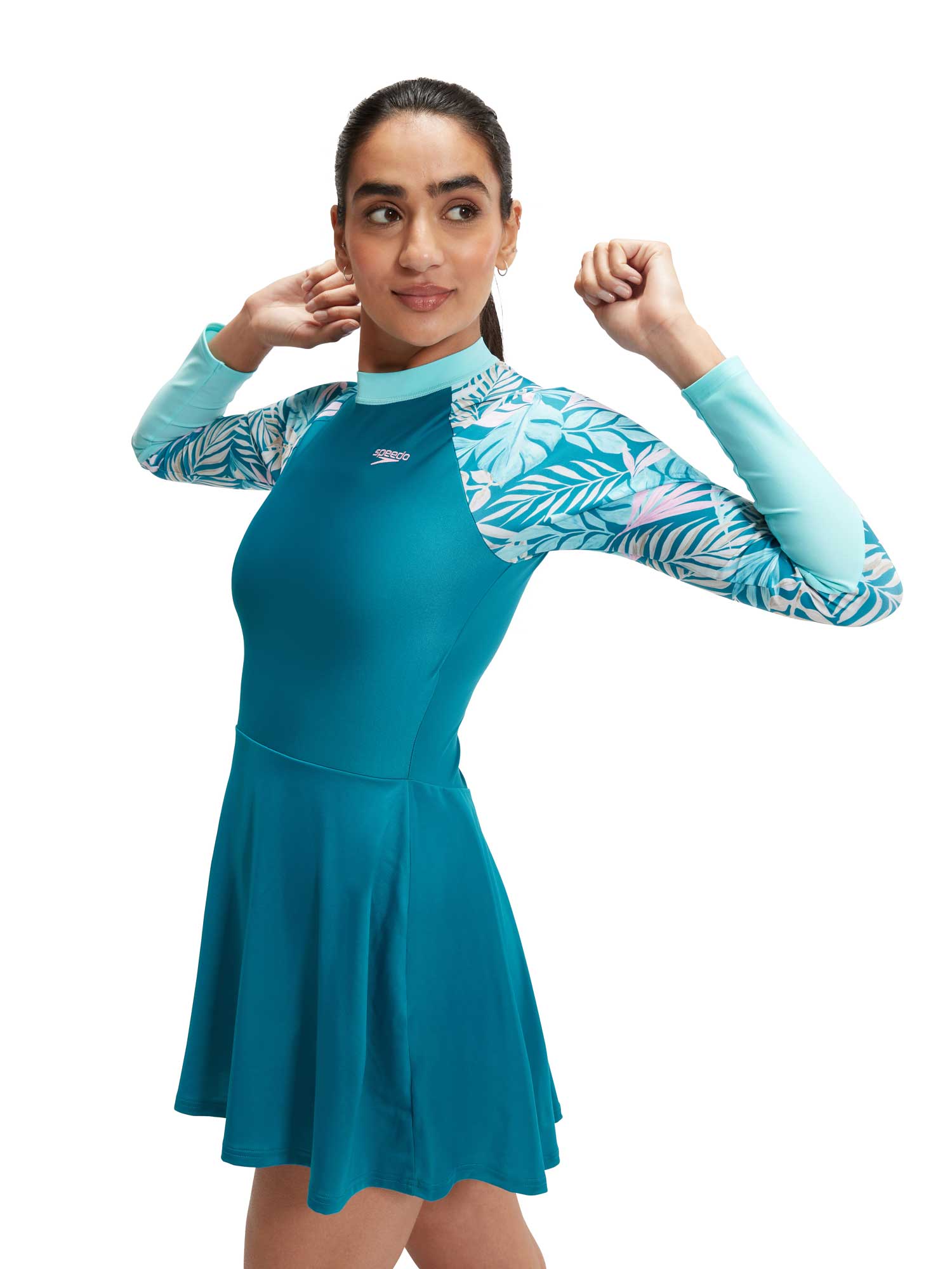 SPEEDO Рокля с UV защита WOMANS LONG SLEEVE SWIM DRESS