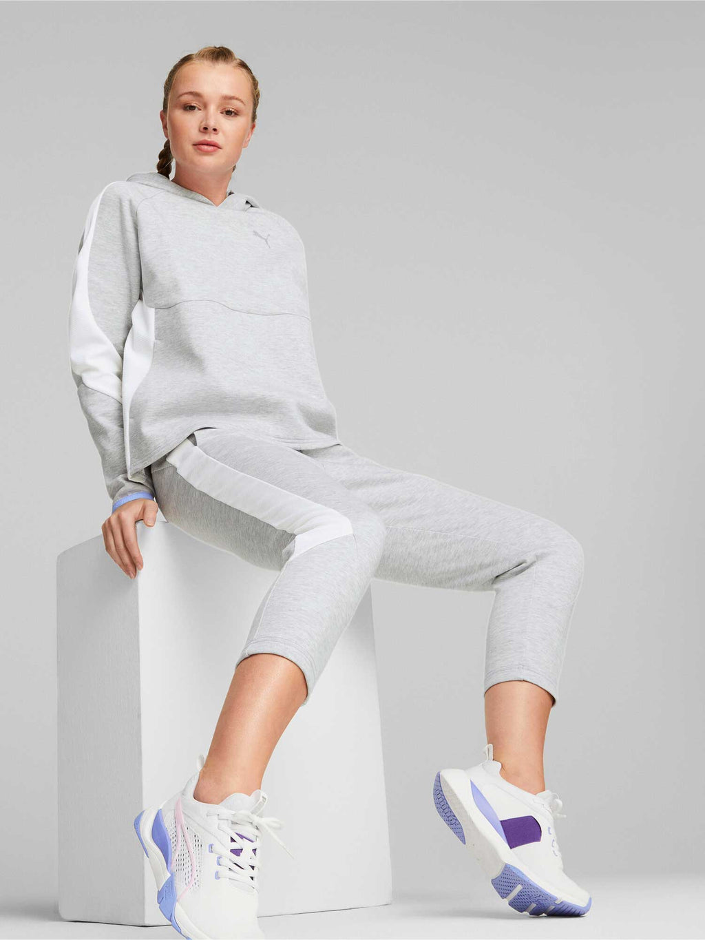 PUMA Спортно долнище EVOSTRIPE High-Waist