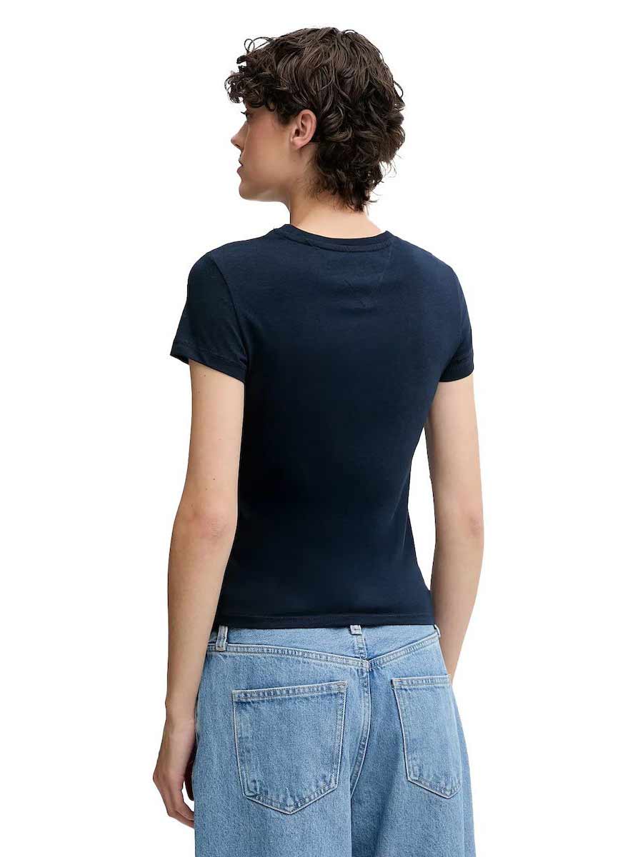 TOMMY JEANS Тениска TJW SLIM ESSENTIAL LOGO2 TEE E