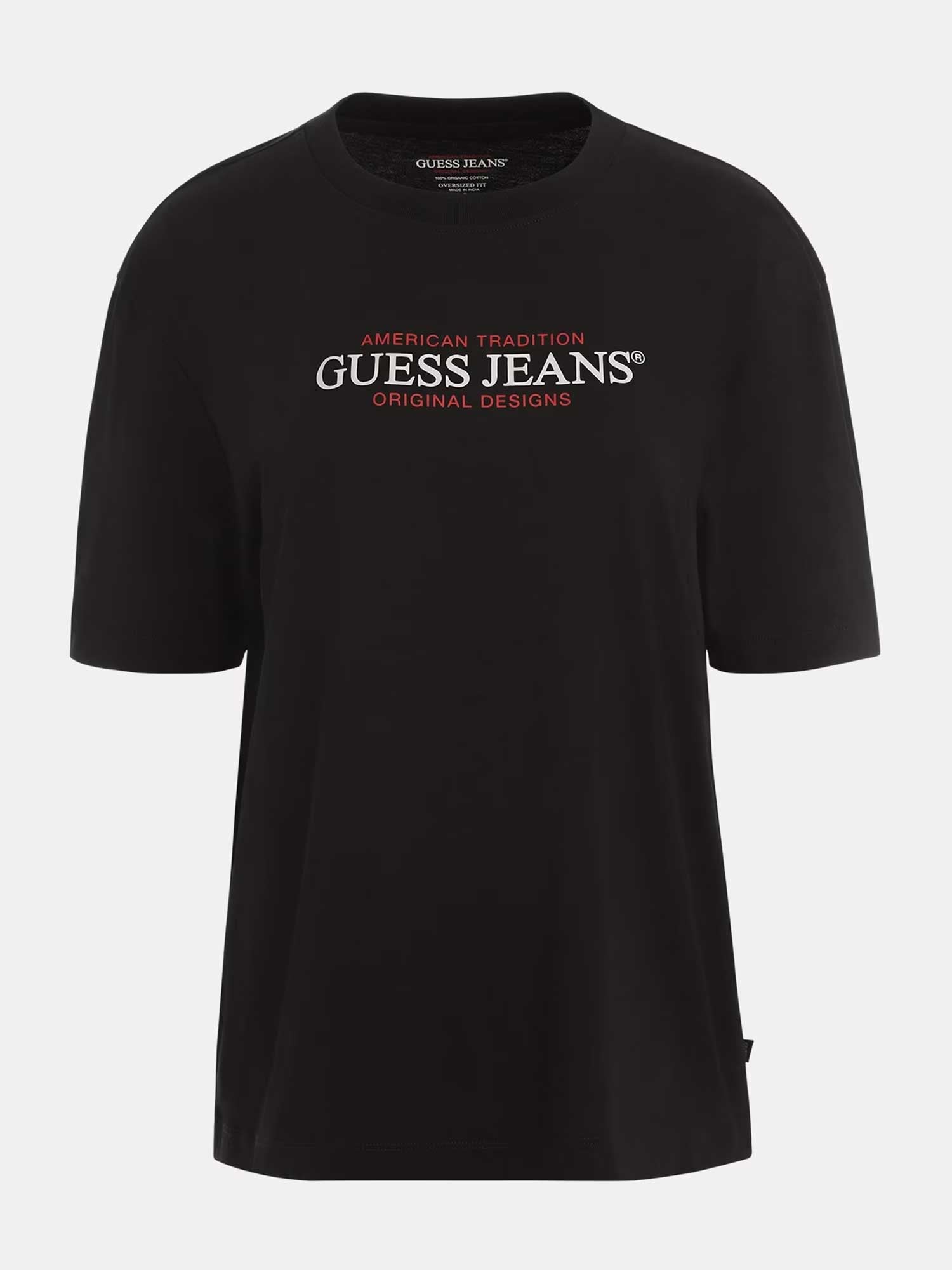 GUESS JEANS Тениска GJ SS CN OS AMERICAN TR TEE