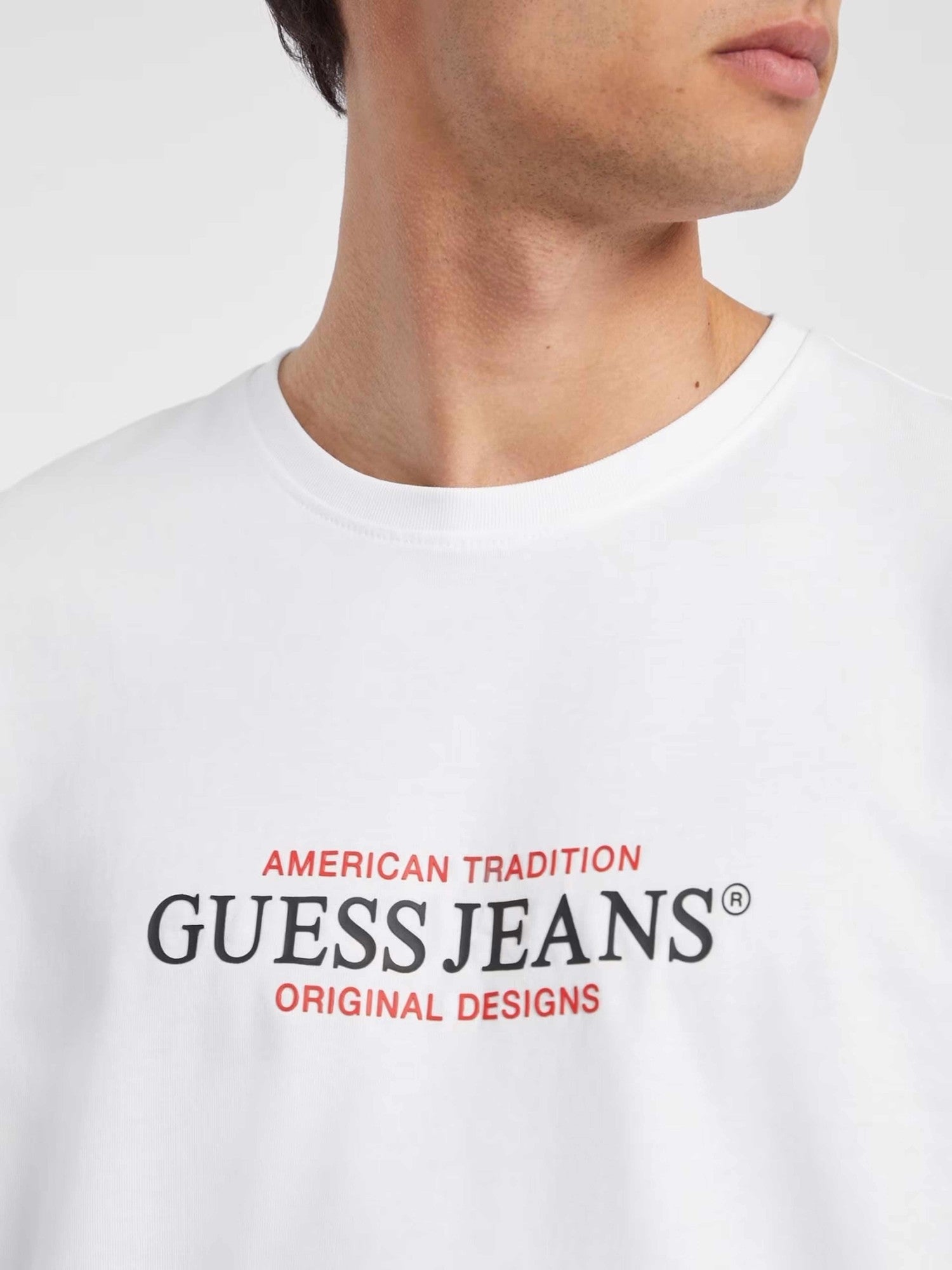 GUESS JEANS Тениска GJ SS CN REG AMERICAN TRAD TEE