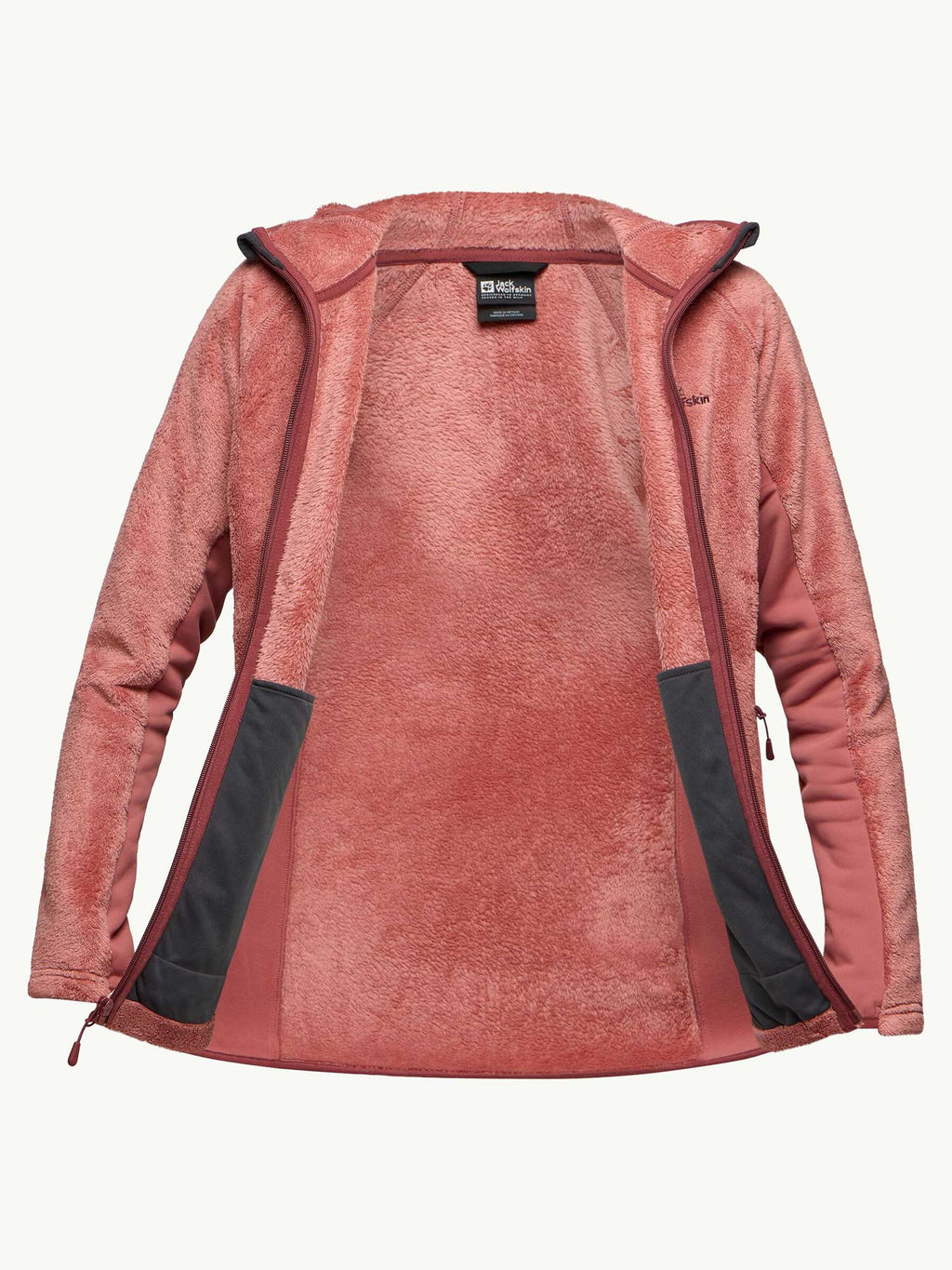 JACK WOLFSKIN Полар ROTWAND HOODED FZ W