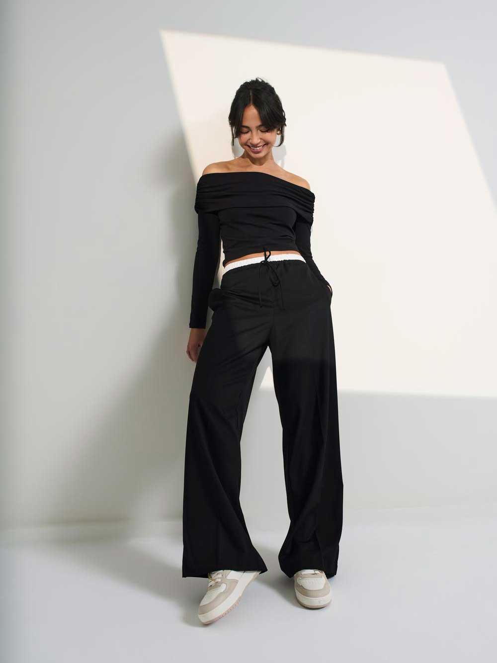 ONLY Панталон ONLTILLE LIFE SOLID BOX STR PANT CC TLR