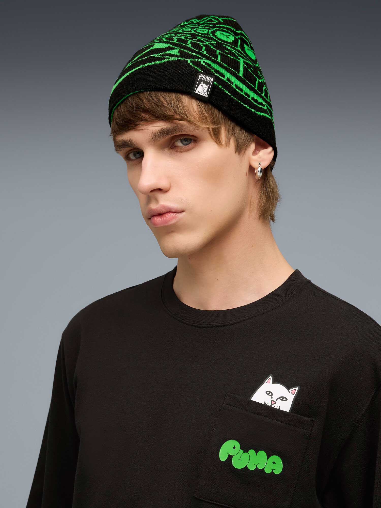PUMA Шапка PUMA x RIPNDIP Reversable Skull Beanie