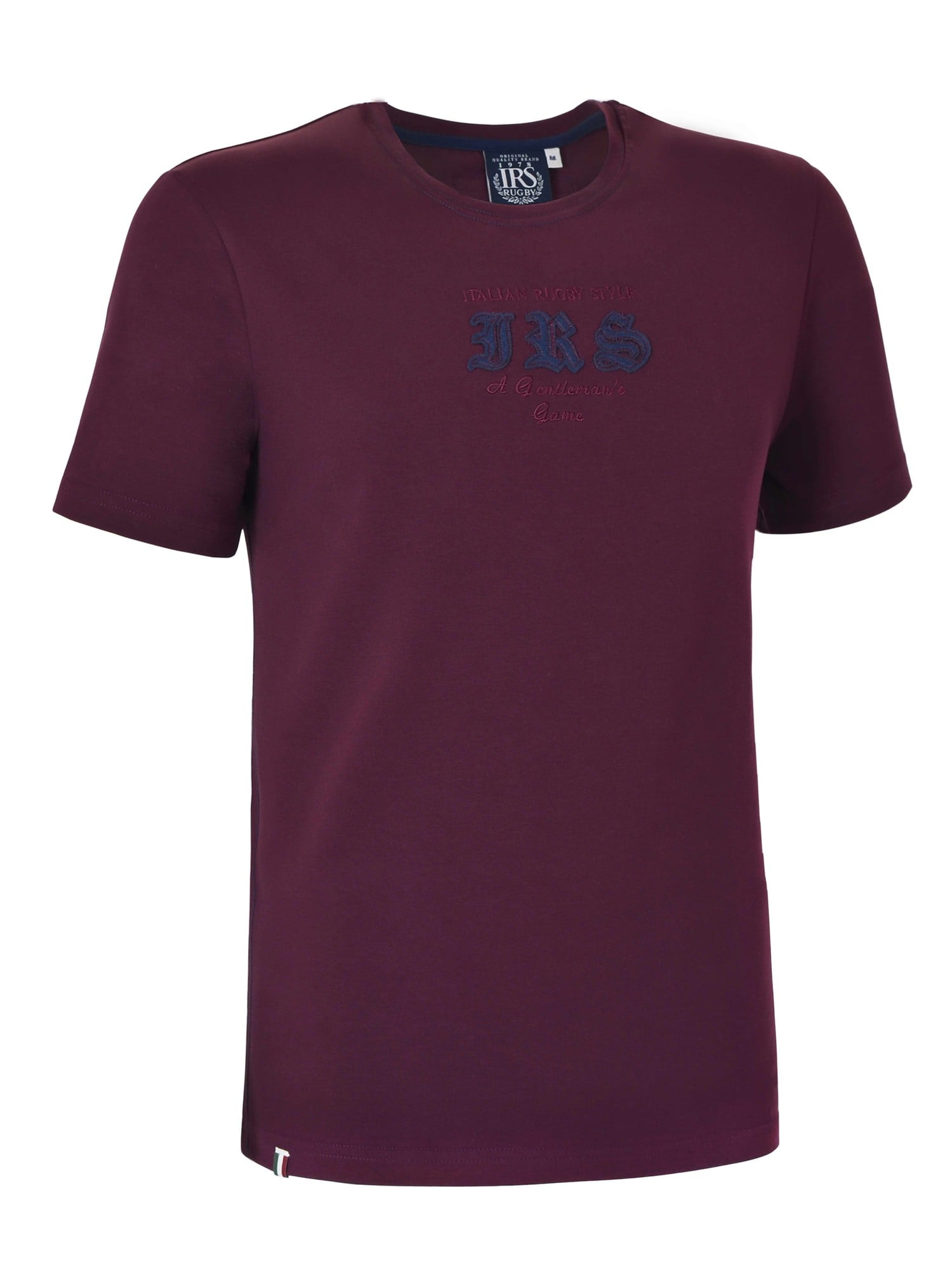 ITALIAN RUGBY STYLE Мъжка тениска IRS 25025 A-29-AUBERGINE