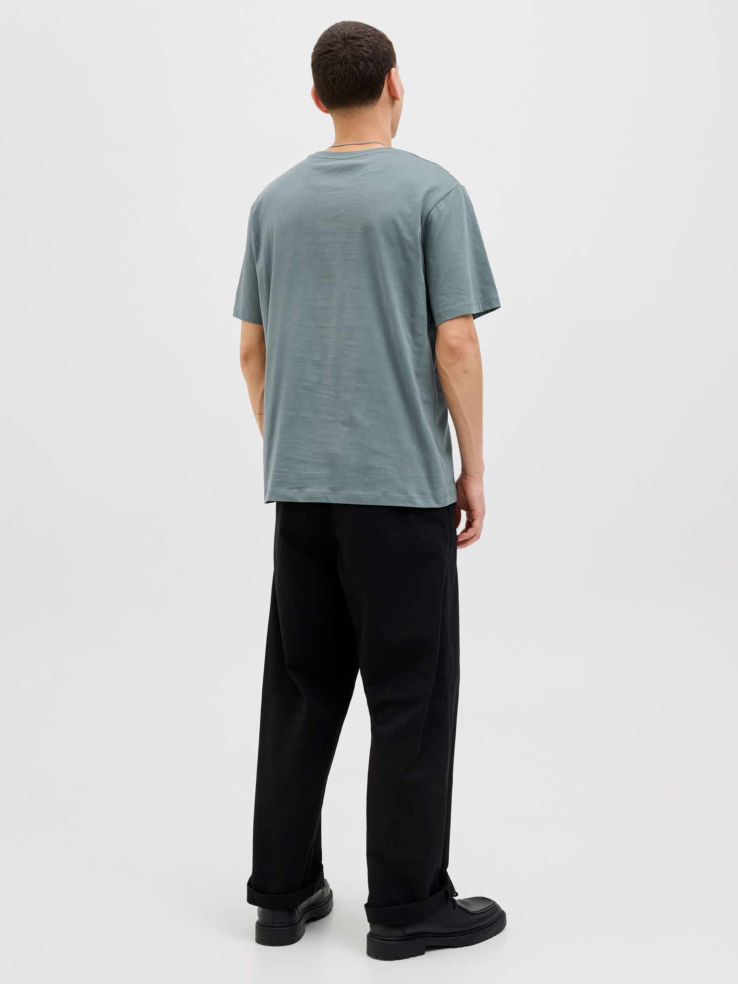JACK & JONES Тениска JJELOGO TEE SS O-NECK 2 COL AW25 SN