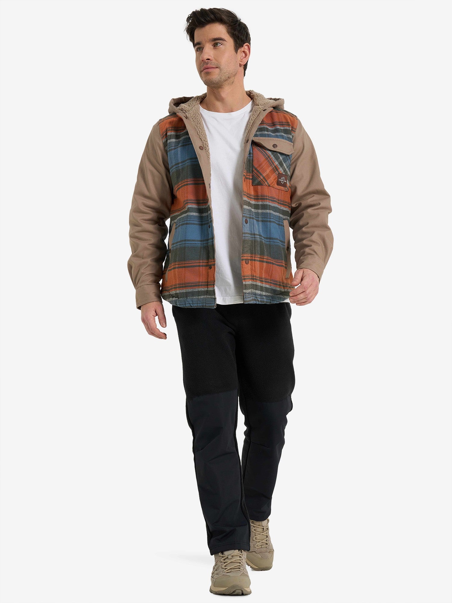 CORDILLERO Яке Male Hooded shirt with sherpa
